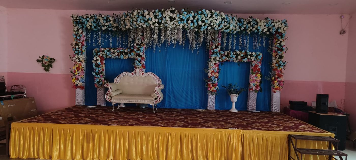 Vasundhara Garden — Indoor stage in the banquet hall
